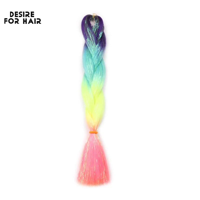 Desire for Hair 5Packs Synthetic Braiding Hair Christmas