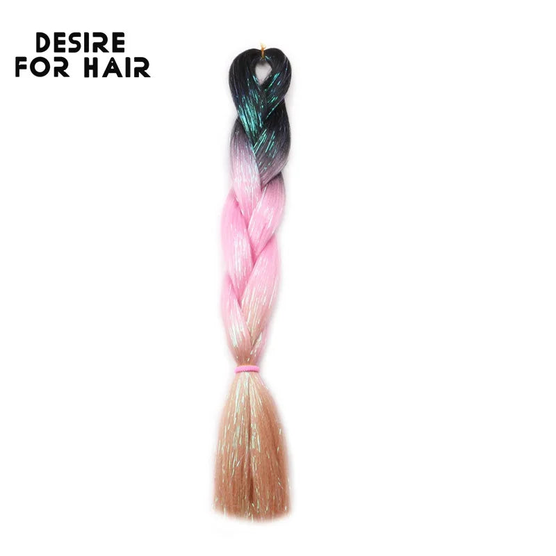 Desire for Hair 5Packs Synthetic Braiding Hair Christmas