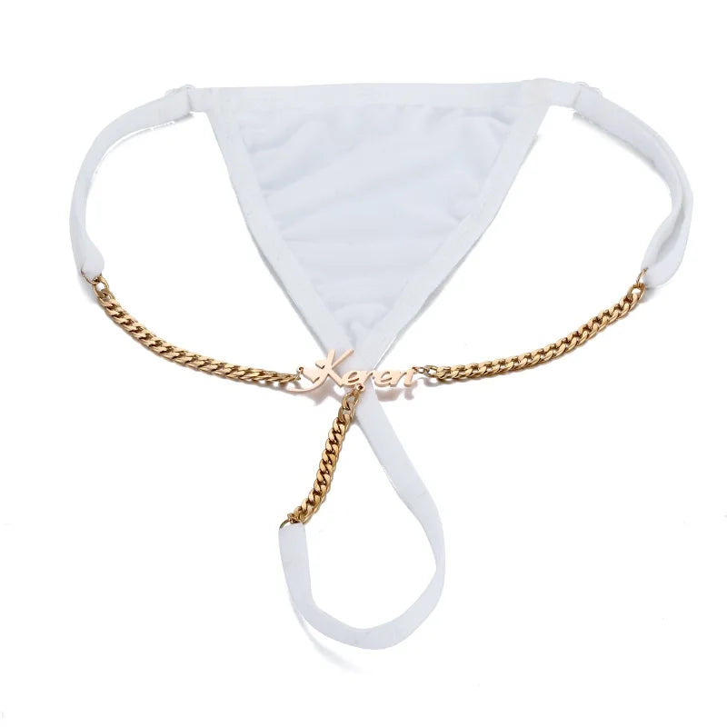 Sexy Waist Body Chain Custom Name Pendant Jewelry