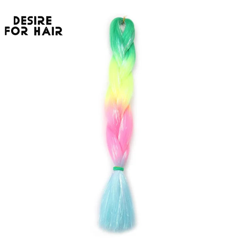 Desire for Hair 5Packs Synthetic Braiding Hair Christmas