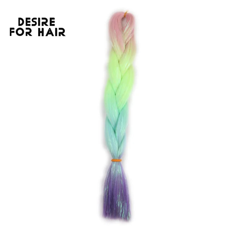 Desire for Hair 5Packs Synthetic Braiding Hair Christmas