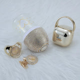 MIYOCAR personalized silver collection bling baby bottle pacifier