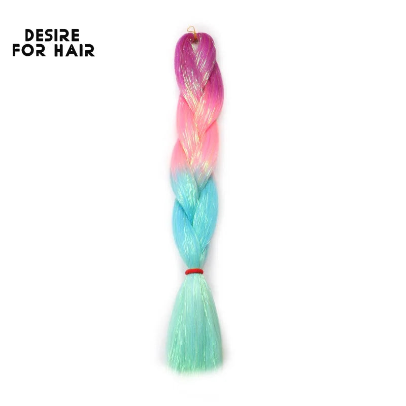 Desire for Hair 5Packs Synthetic Braiding Hair Christmas