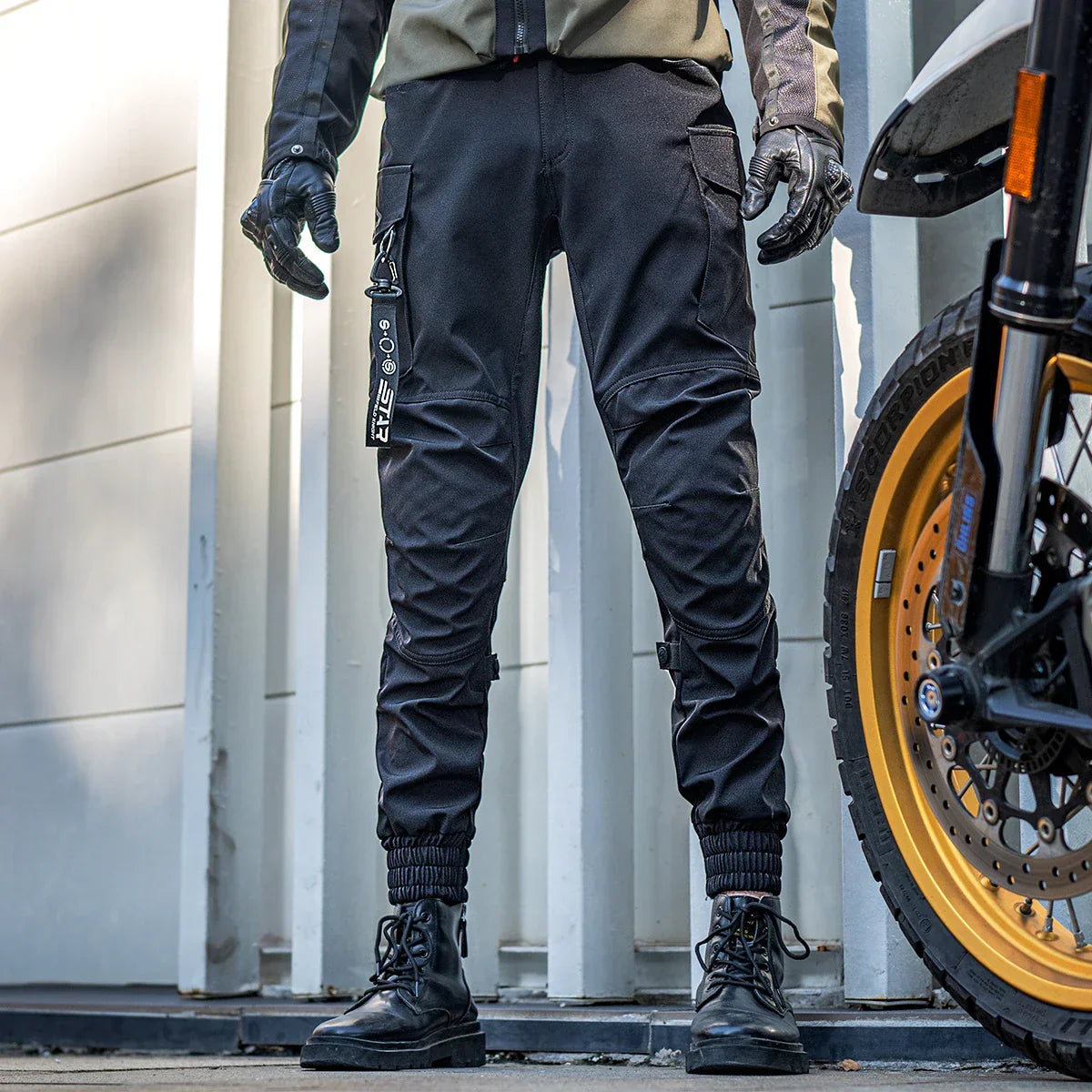 Star Field Knight Motorcycle Pants Summer Breathable CE Protection Armor Black Army Green Men Motorcycle Wearing Gear Pants