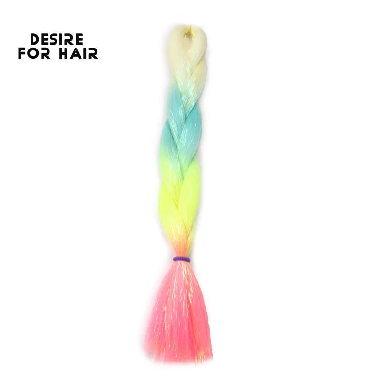 Desire for Hair 5Packs Synthetic Braiding Hair Christmas