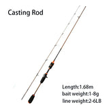 Ultra-light Fishing Rod Carbon Fiber Spinning/casting Lure Pole