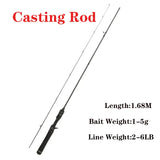 Ultra-light Fishing Rod Carbon Fiber Spinning/casting Lure Pole