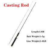 Ultra-light Fishing Rod Carbon Fiber Spinning/casting Lure Pole