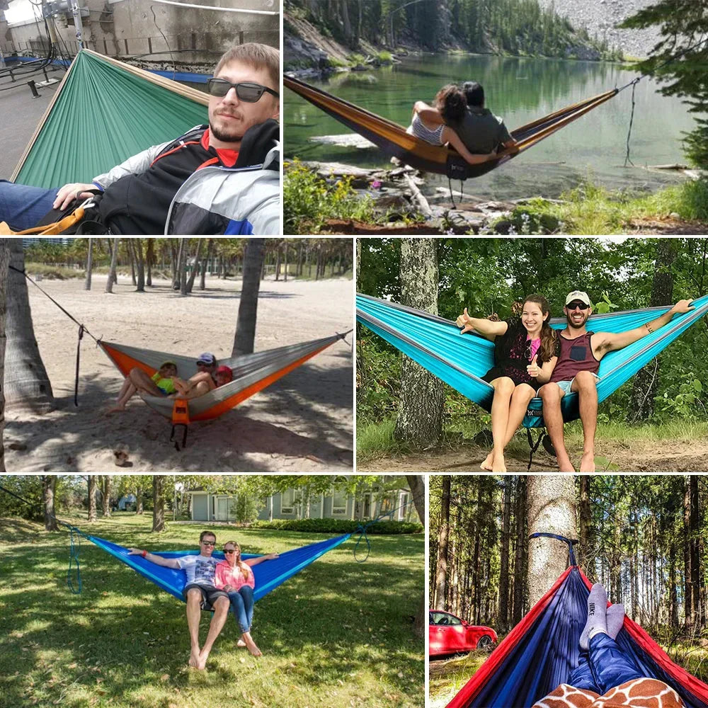 Upgrade Camping Hammock Outdoor Tourist Hanging Hammocks Portable