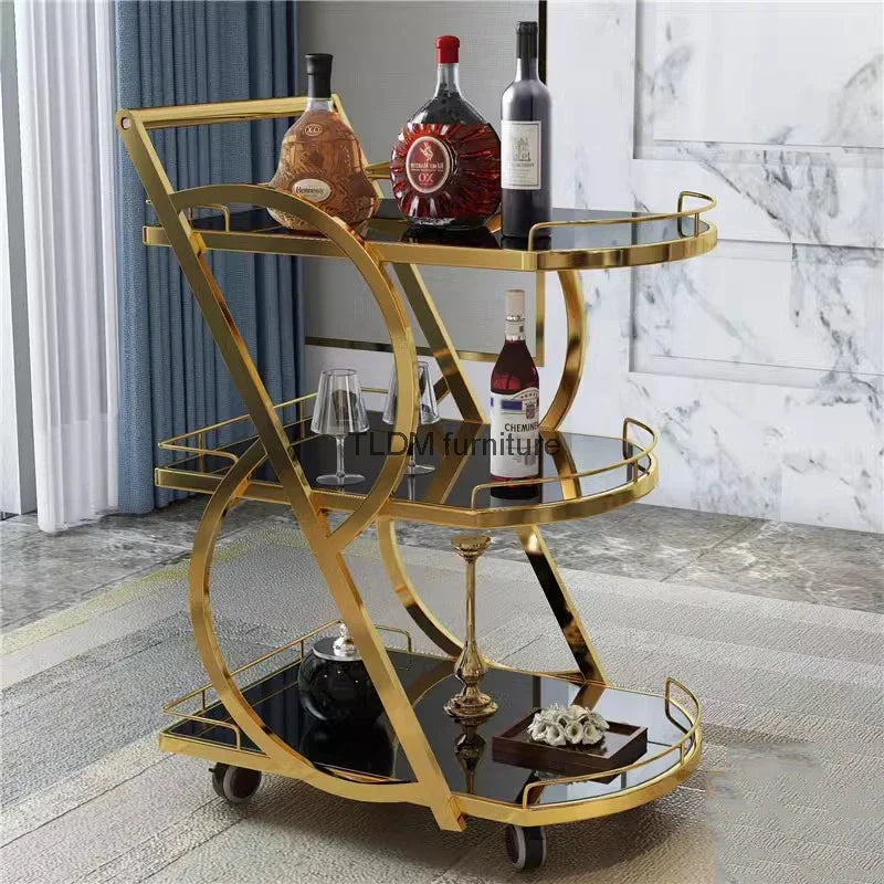 Utility Cart Trolley Kitchen Island Bar Tables Organizer