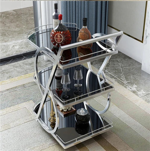 Utility Cart Trolley Kitchen Island Bar Tables Organizer