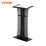 VEVOR 47" Clear Podium Stand Floor-Standing Acrylic Podium