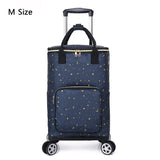 Vegetable Market Shopping Bag For Groceries Cart With Wheel Trolley Bag On Wheels Bolsa Compra Supermarket Foldable Reusable Bag