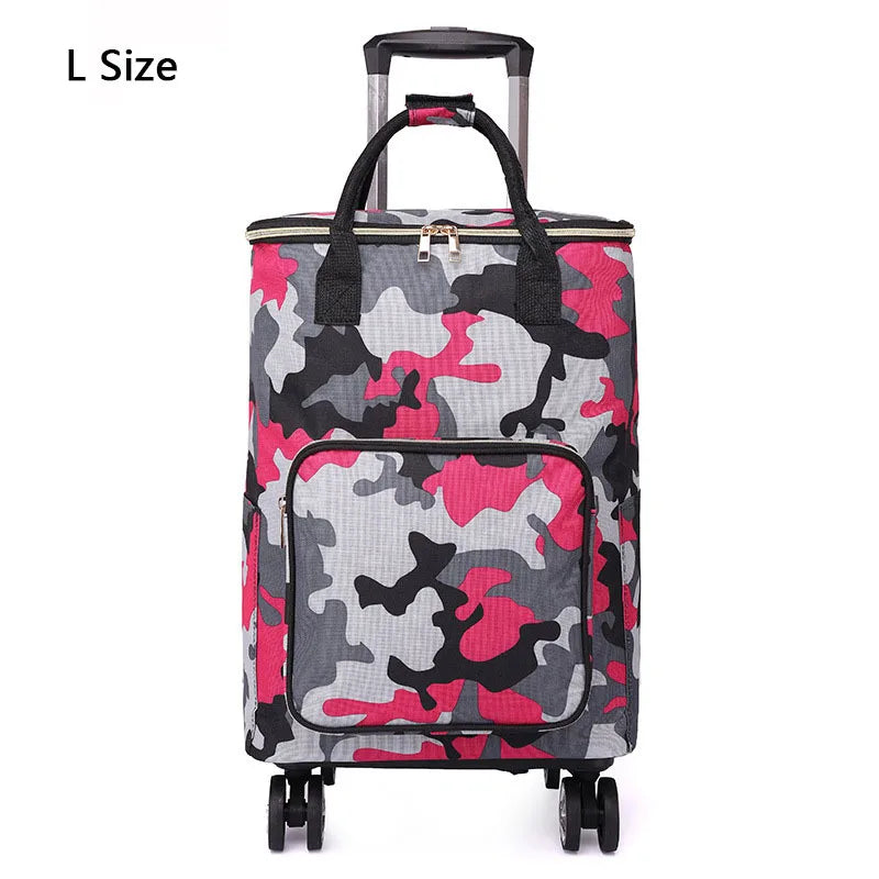 Vegetable Market Shopping Bag For Groceries Cart With Wheel Trolley Bag On Wheels Bolsa Compra Supermarket Foldable Reusable Bag