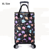 Vegetable Market Shopping Bag For Groceries Cart With Wheel Trolley Bag On Wheels Bolsa Compra Supermarket Foldable Reusable Bag