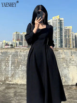 Vintage French Design Maxi Midi Dresses for Women
