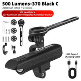 WEST BIKING Anti-Glare Bicycle Headlights IPX6 Waterproof Rechargeable