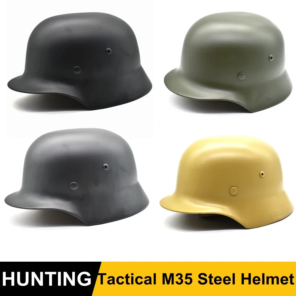 WW2 German M35 Steel Helmet Army Outdoor Activities