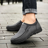 Walking Shoes Men Fashion Handmade Retro Mens Casual Loafers Slip on Sneakers Plus Size 39-48