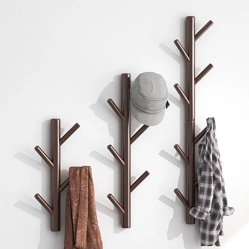 Wall Mount Clothing Rack Coat Hanger Branches Natural