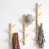 Wall Mount Clothing Rack Coat Hanger Branches Natural