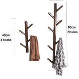Wall Mount Clothing Rack Coat Hanger Branches Natural