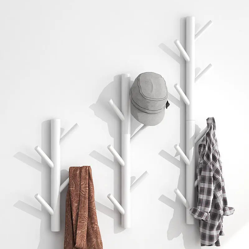 Wall Mount Clothing Rack Coat Hanger Branches Natural