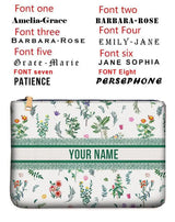 Wallets for Women Personality Animal Flower Printing Linen