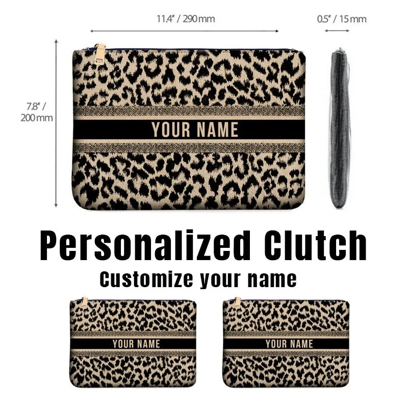 Wallets for Women Personality Animal Flower Printing Linen