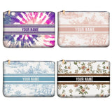 Wallets for Women Personality Animal Flower Printing Linen