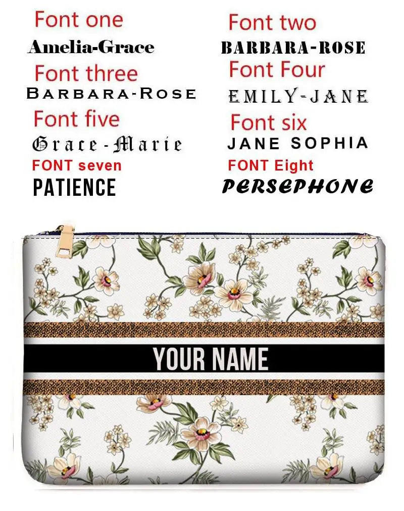 Wallets for Women Personality Animal Flower Printing Linen