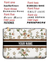 Wallets for Women Personality Animal Flower Printing Linen