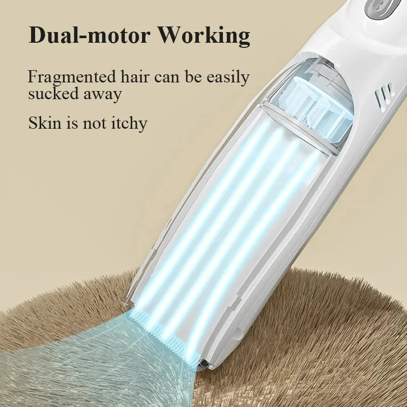 Waterproof Baby Hair Clipper Automatic Gather Hair Trimmer