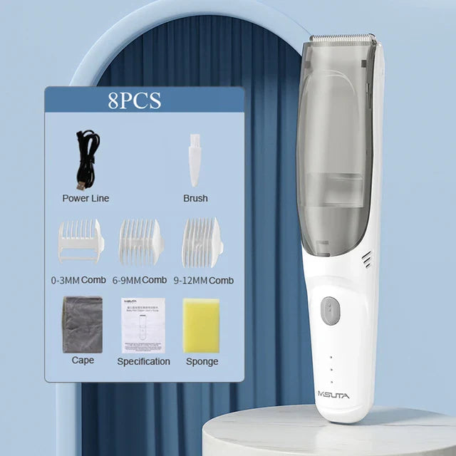 Waterproof Baby Hair Clipper Automatic Gather Hair Trimmer