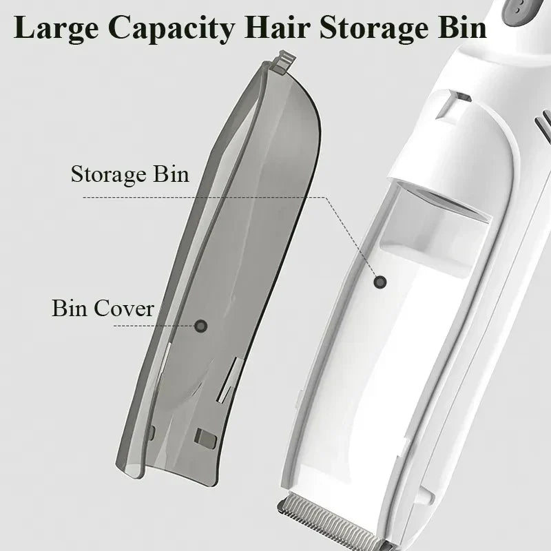 Waterproof Baby Hair Clipper Automatic Gather Hair Trimmer