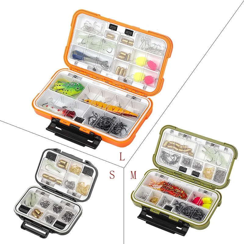 Waterproof Fishing Tackle Box Hooks Lures Accessories Box