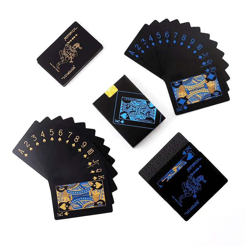 Waterproof PVC Pure Black Magic Boxpacked Plastic Playing