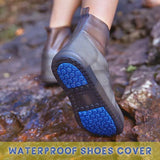 Waterproof Silicone Shoe Cover High Top Rain Boots