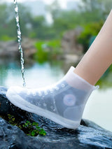 Waterproof Silicone Shoe Cover High Top Rain Boots