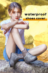 Waterproof Silicone Shoe Cover High Top Rain Boots