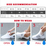 Waterproof Silicone Shoe Cover High Top Rain Boots