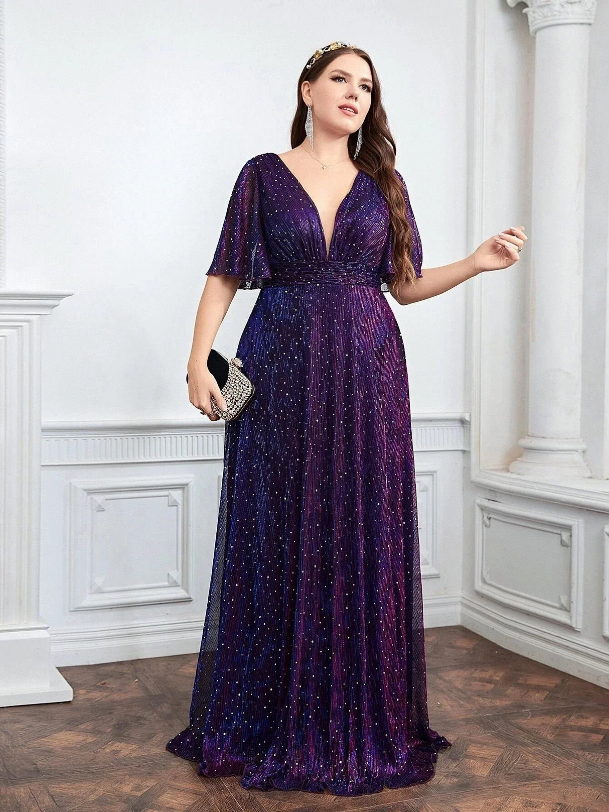 Wedding Bridesmaid Dress For Plus Size Female Fashion