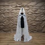 Wedding cape with hood Lace cape Wedding bridal