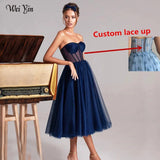 Weiyin AE0775 2024 Simple Green Tulle A Line