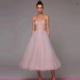 Weiyin AE0775 2024 Simple Green Tulle A Line