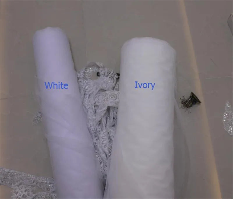 White Ivory 4 Meters Long Full Edge Lace