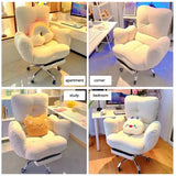 White Lazy Computer Chair Soft and Comfortable Sofa