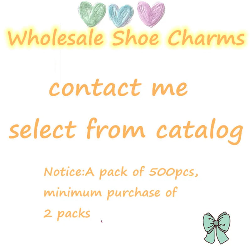 Wholesale Min Order 1000pcs Cartoon PVC Shoe Charms
