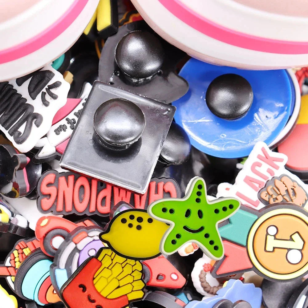 Wholesale Min Order 1000pcs Cartoon PVC Shoe Charms