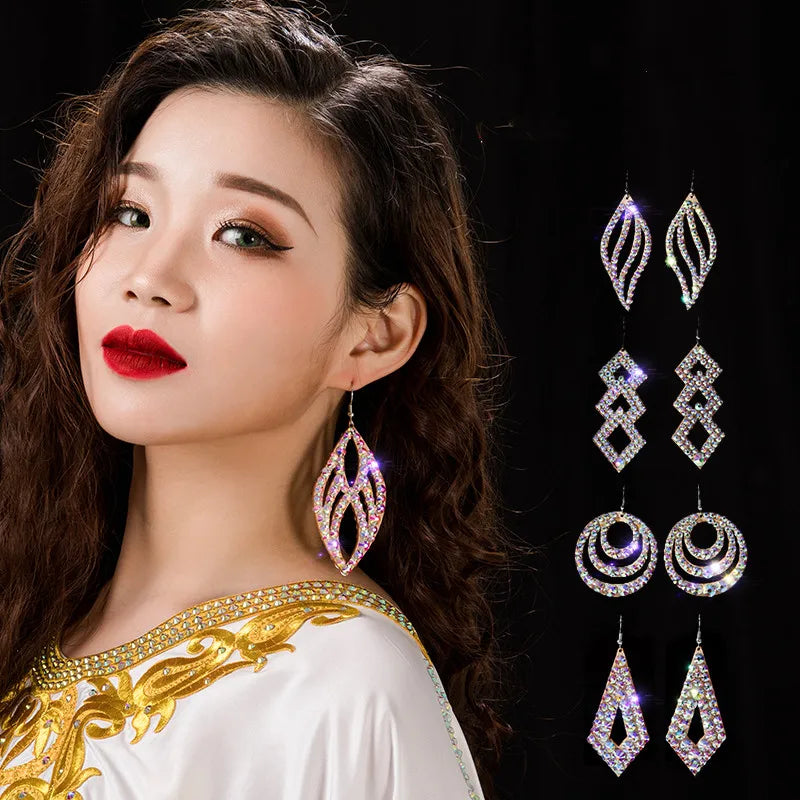 Wholesale Womens Jewelry Stunning Crystal Rhinestone Earrings Sparkling